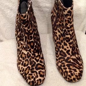 Charles David calf hair booties